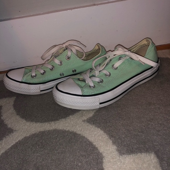 VERY gently used teal Converse Chucks! - Picture 4 of 5